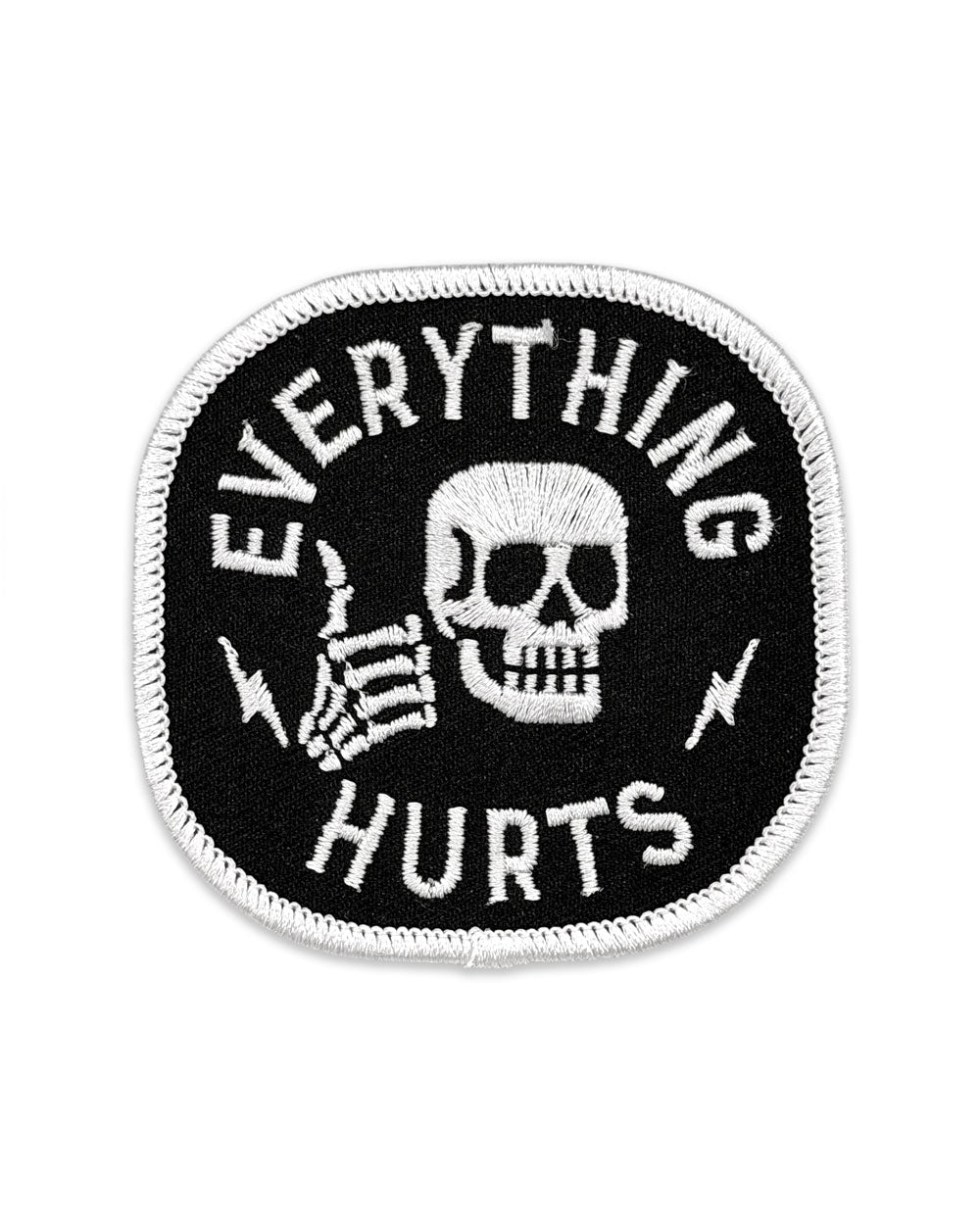 EVERYTHING HURTS SKULL PATCH